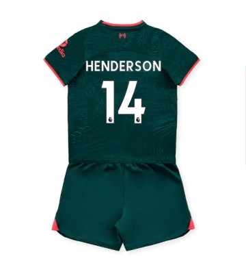 Liverpool Jordan Henderson #14 Tredjedraktsett Barn 2022-23 Kortermet (+ Korte bukser)